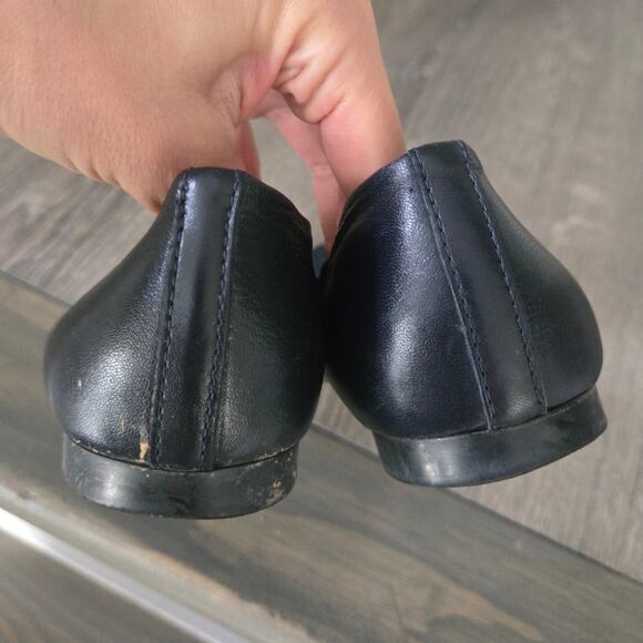 AGL Blakely Dark Navy Leather Studded Ballet Flats Size EU 40 - Picture 6 of 7